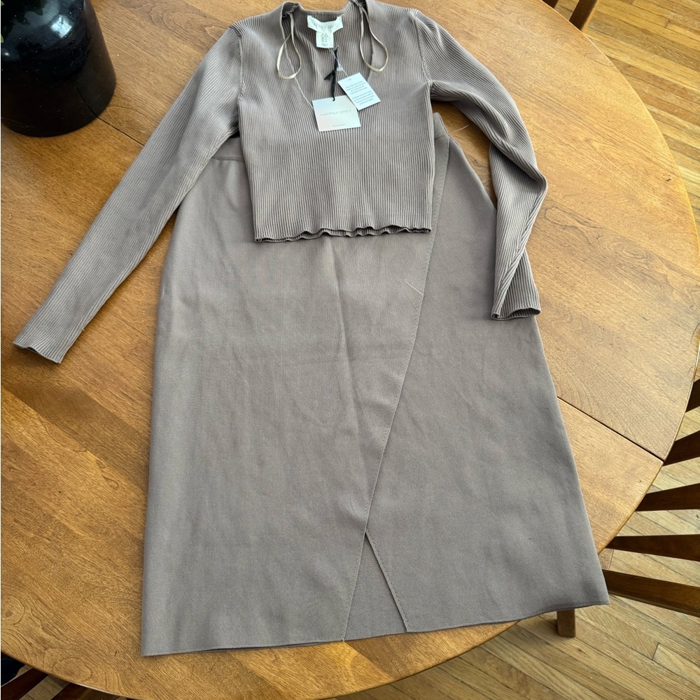 Elegant Taupe Women's matching set